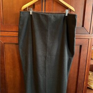 Unique Vintage Black Knit Pencil Skirt